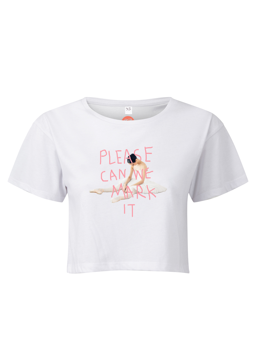 Please Can We Mark It Crop Top Tee