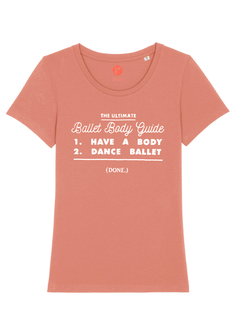 The Ballet Body Guide Tee - Ethical dancewear and ballet clothing by Cloud and Victory