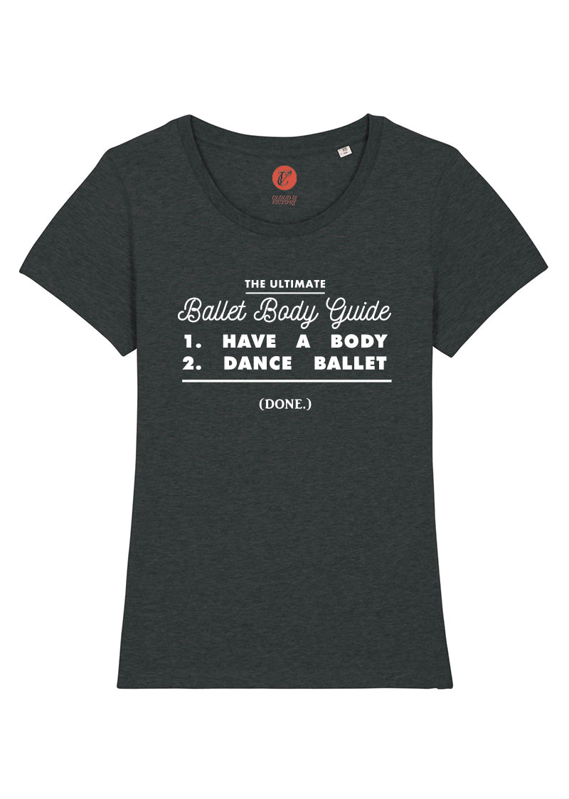 The Ballet Body Guide Tee - Ethical dancewear and ballet clothing by Cloud and Victory
