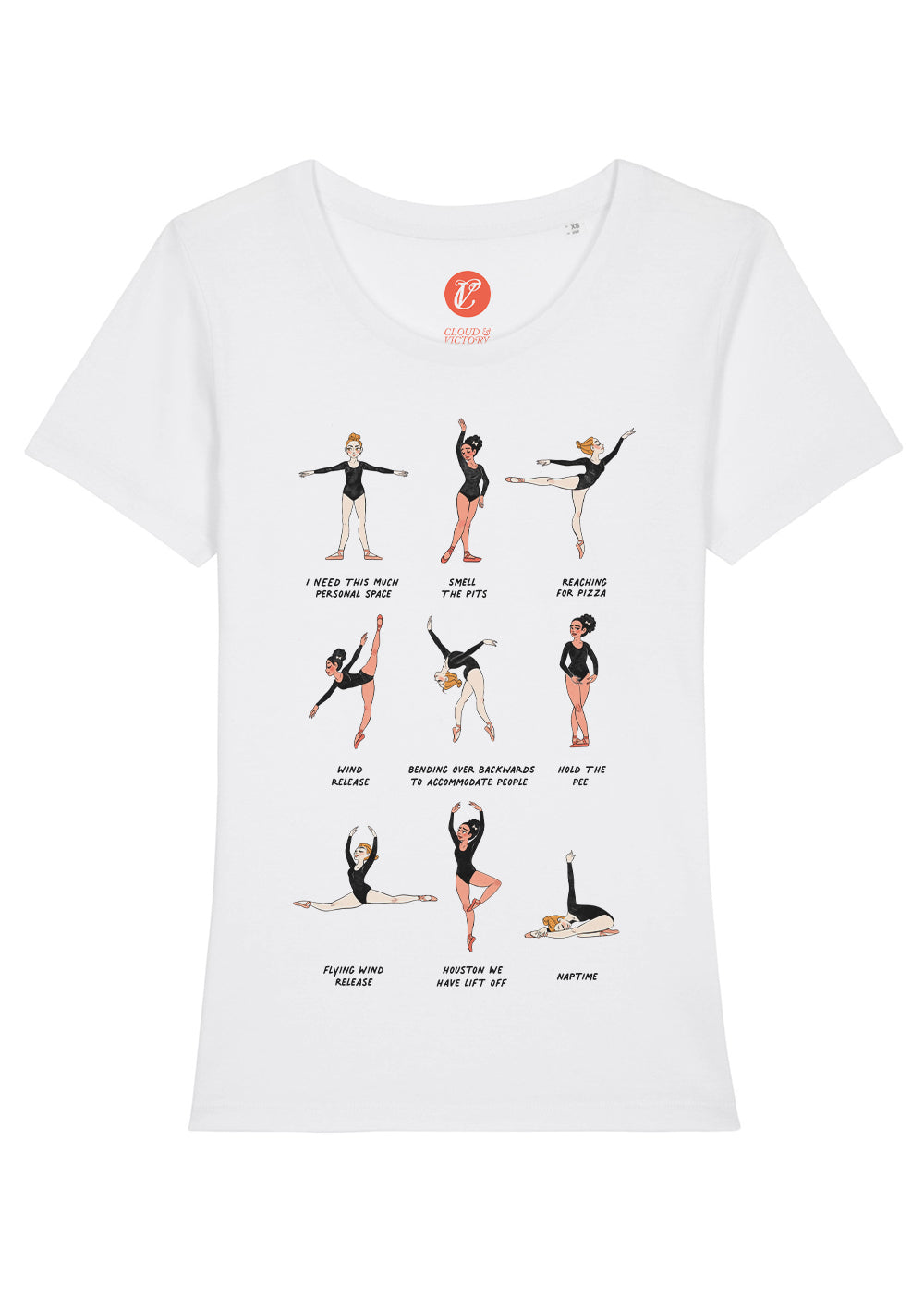 The Ballet Poses Tee - Cloud & Victory