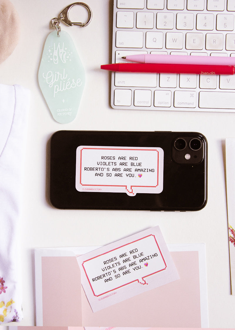 You're ABsolutely Amazing Sticker - Ethical dancewear and ballet clothing by Cloud and Victory