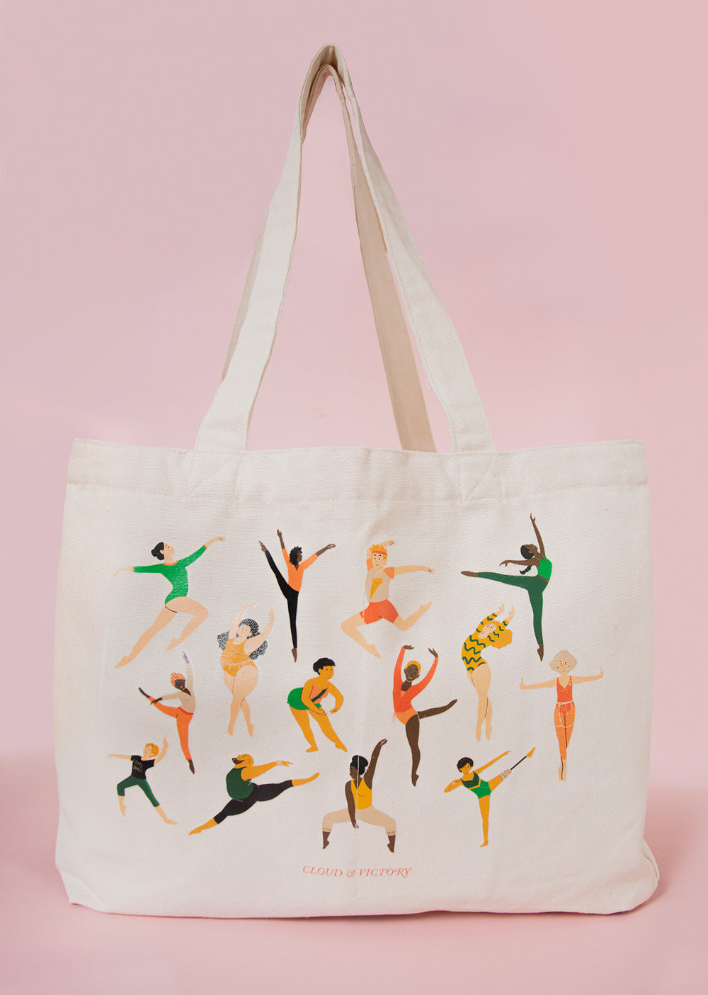 Every Body Dance Organic Cotton Tote Bag - Ethical dancewear and ballet clothing by Cloud and Victory