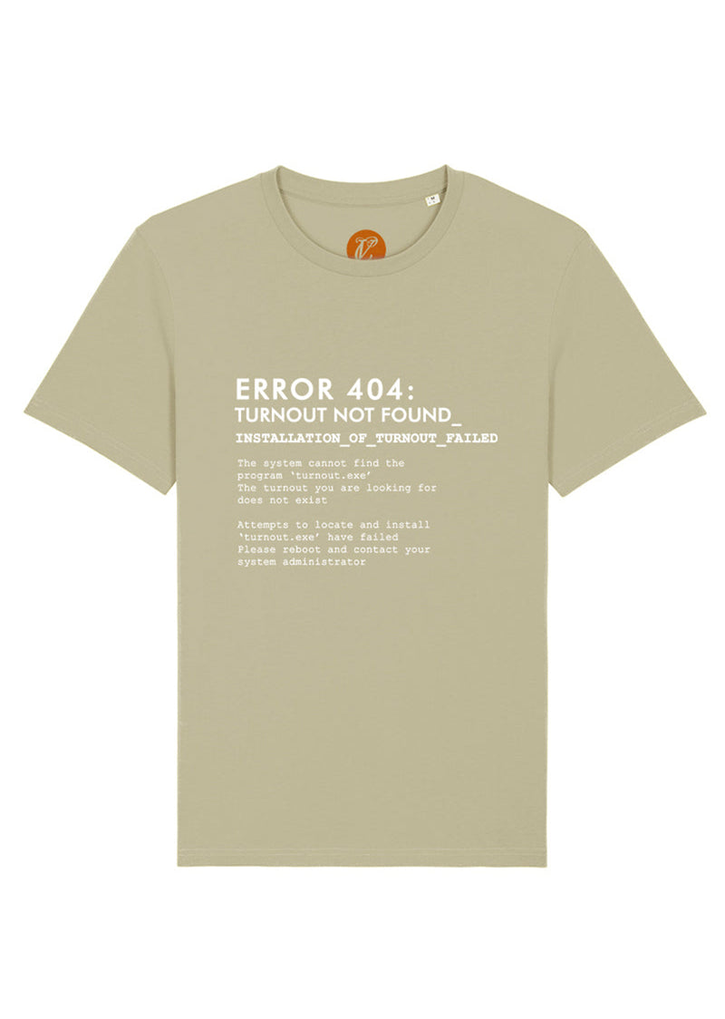 The Turnout Error 404 Unisex Tee - Cloud & Victory