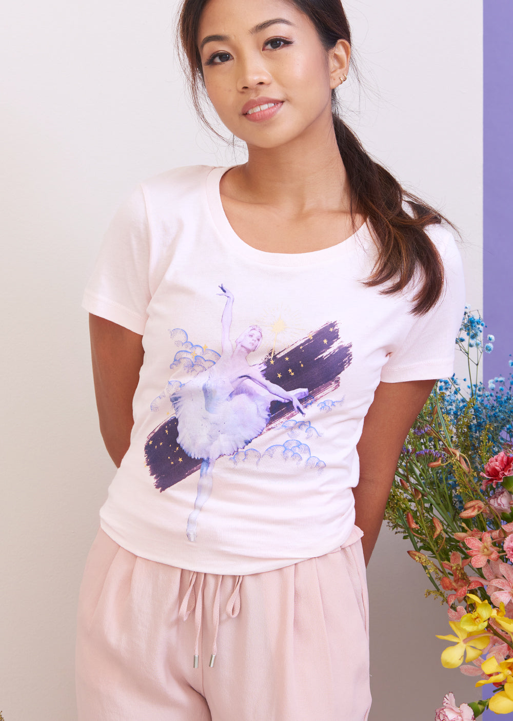 The Odette Tee - Cloud & Victory