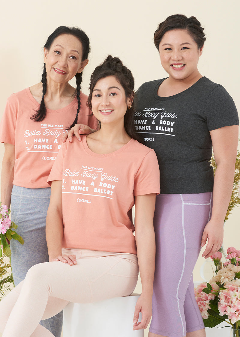The Ballet Body Guide Tee - Cloud & Victory