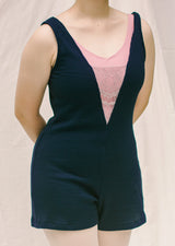 The Reversible  Ballet Romper - Blueberry Waffle - Cloud & Victory