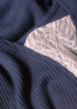 The Reversible Ballet Romper - Blueberry Waffle - Cloud & Victory