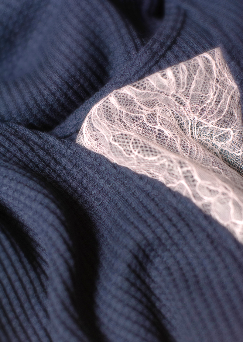 The Reversible Ballet Romper - Blueberry Waffle - Cloud & Victory