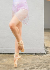 The Cosmos Embroidered Tulle Wrap Skirt - Ethical dancewear and ballet clothing by Cloud and Victory