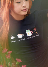 The Frappé-cino Tee - Ethical dancewear and ballet clothing by Cloud and Victory