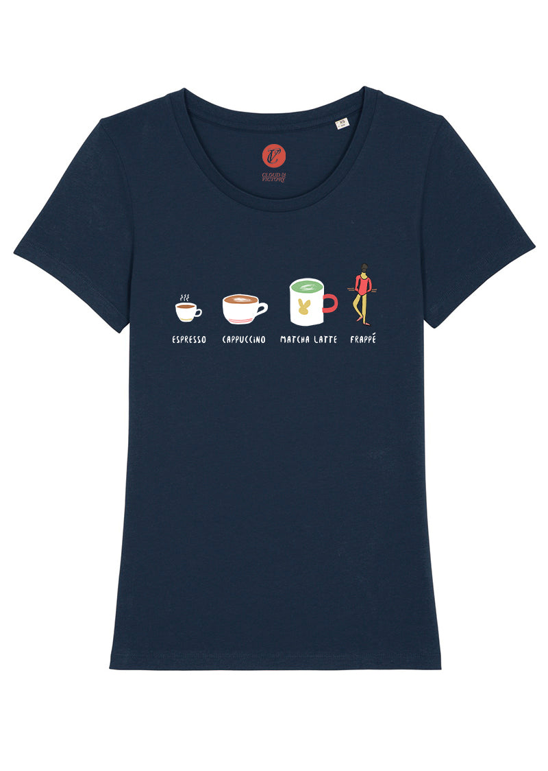 The Frappé-cino Tee - Ethical dancewear and ballet clothing by Cloud and Victory