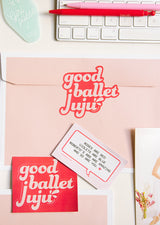 Good Ballet Juju Sticker - Ethical dancewear and ballet clothing by Cloud and Victory