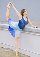 The Ombré Rehearsal Skirt - Blue - Ethical dancewear and ballet clothing by Cloud and Victory