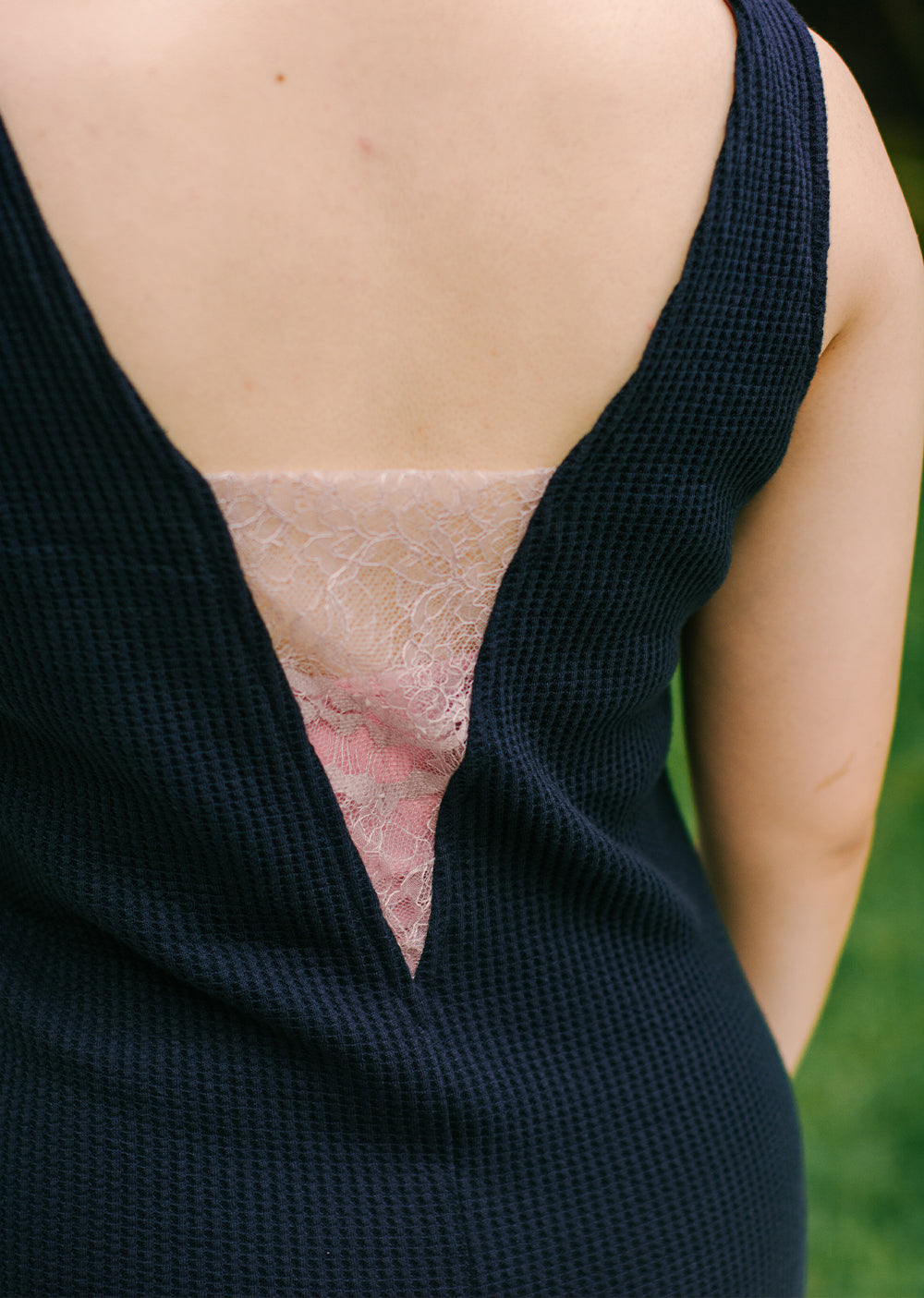 The Reversible Ballet Romper - Blueberry Waffle - Cloud & Victory