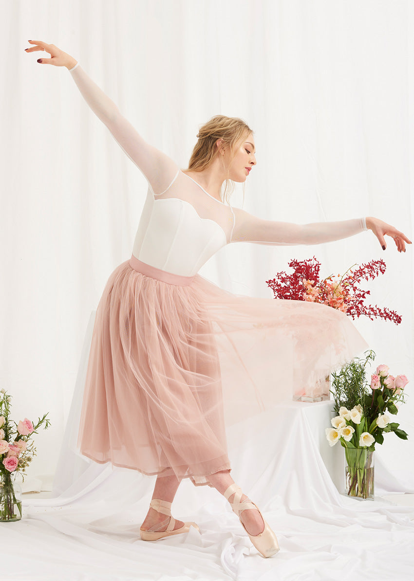 The Tulle Skirt - Rose Quartz - Ethical dancewear and ballet clothing by Cloud and Victory