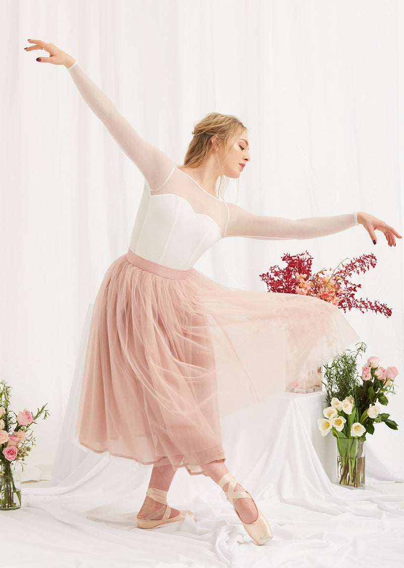The Tulle Skirt - Rose Quartz - Ethical dancewear and ballet clothing by Cloud and Victory