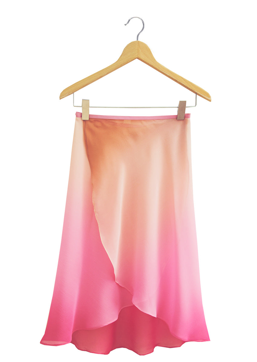 The Ombré  Rehearsal Skirt - Dusk Rose - Ethical dancewear and ballet clothing by Cloud and Victory