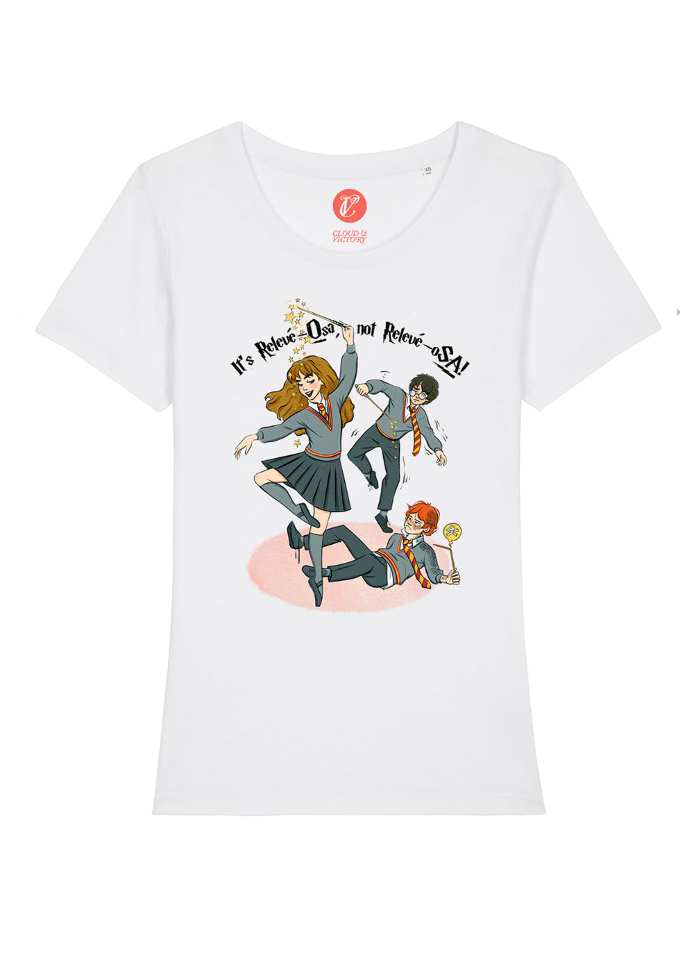 Wingardium Releviosa Tee - Ethical dancewear and ballet clothing by Cloud and Victory