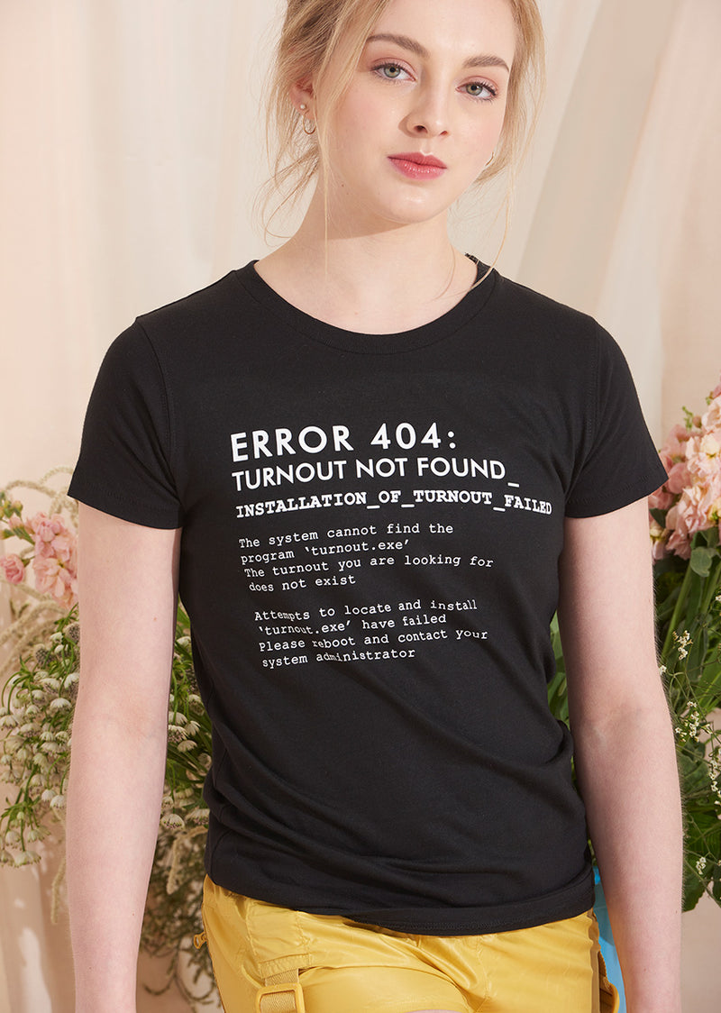 The Turnout Error 404 Tee - Ethical dancewear and ballet clothing by Cloud and Victory