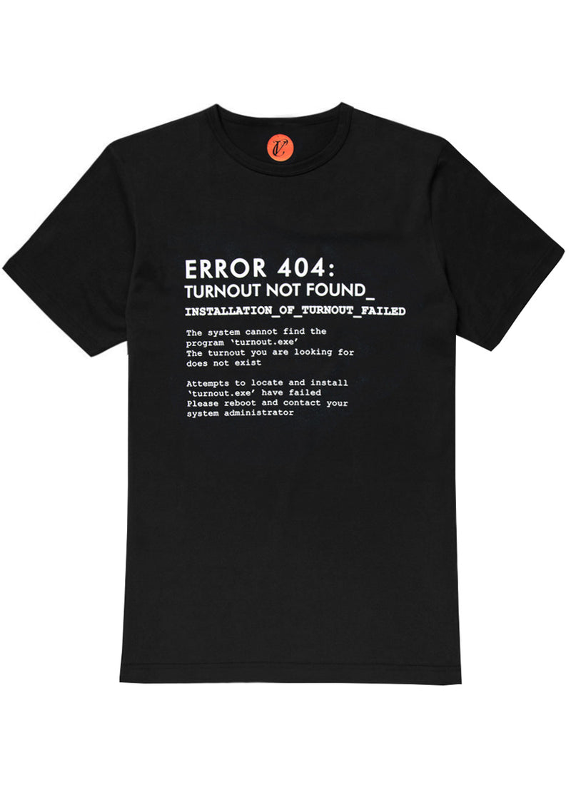 The Turnout Error 404 Manshirt - Ethical dancewear and ballet clothing by Cloud and Victory