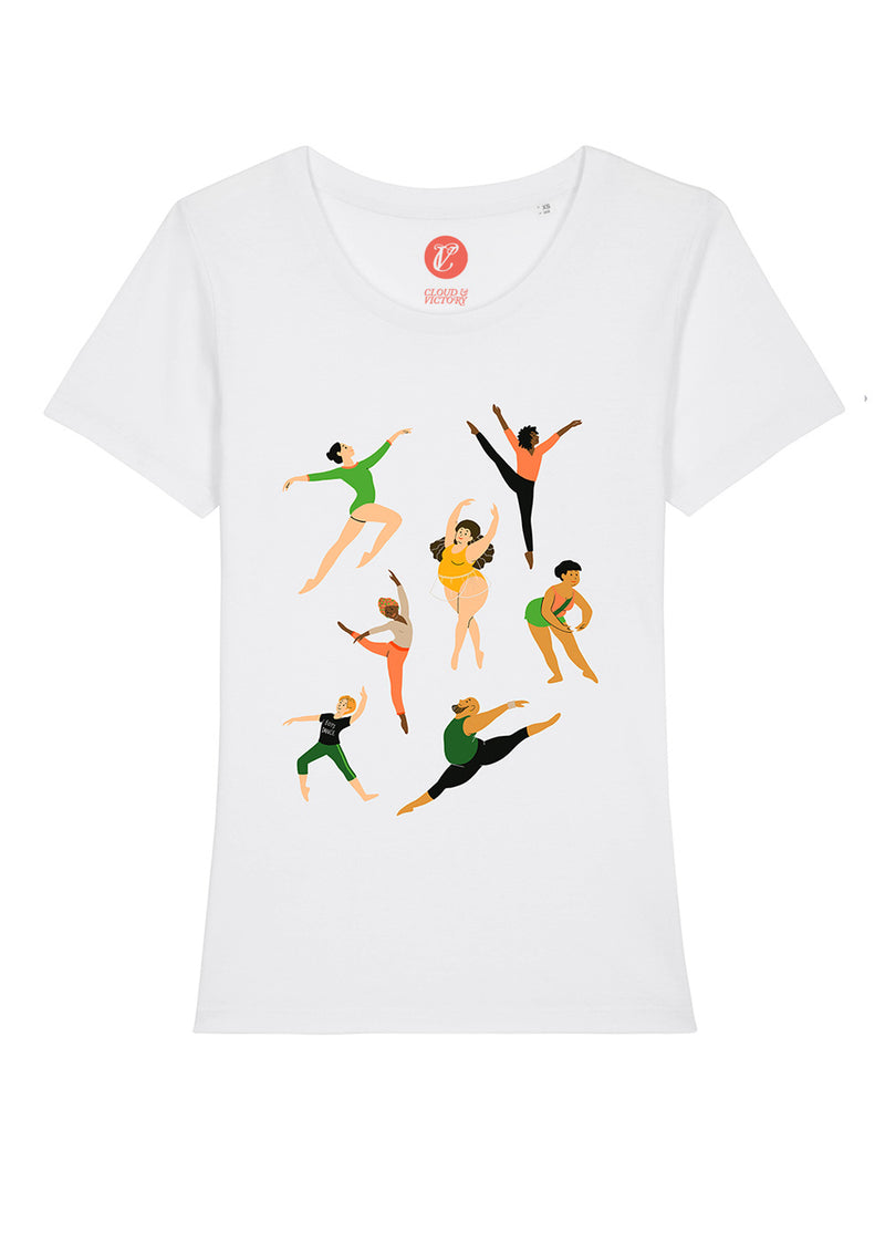 The Every Body Dance Tee - Ethical dancewear and ballet clothing by Cloud and Victory