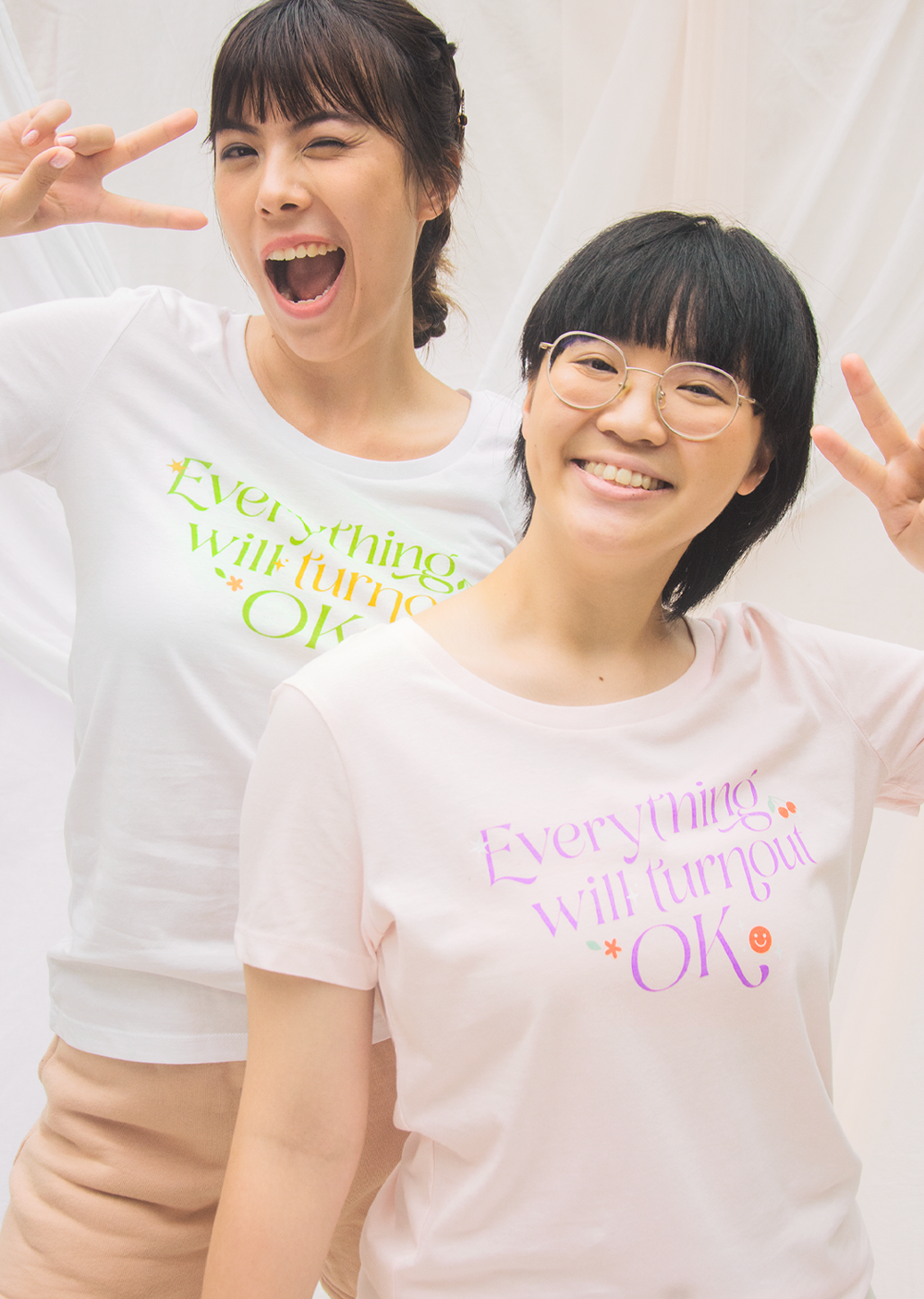 The Everything Will Turnout Ok Tee - Cloud & Victory