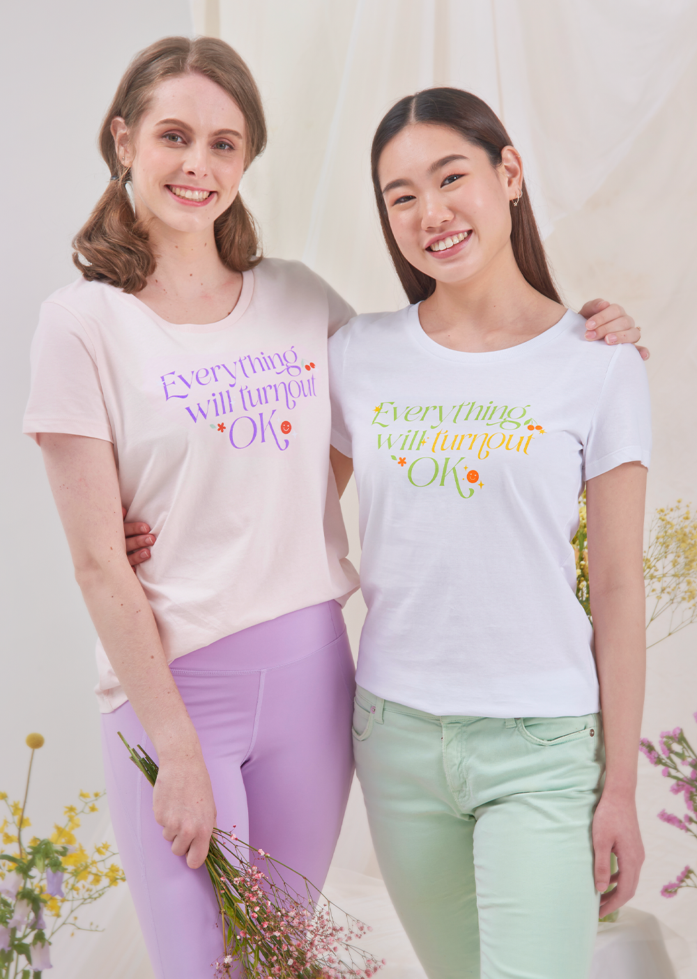 The Everything Will Turnout Ok Tee - Cloud & Victory