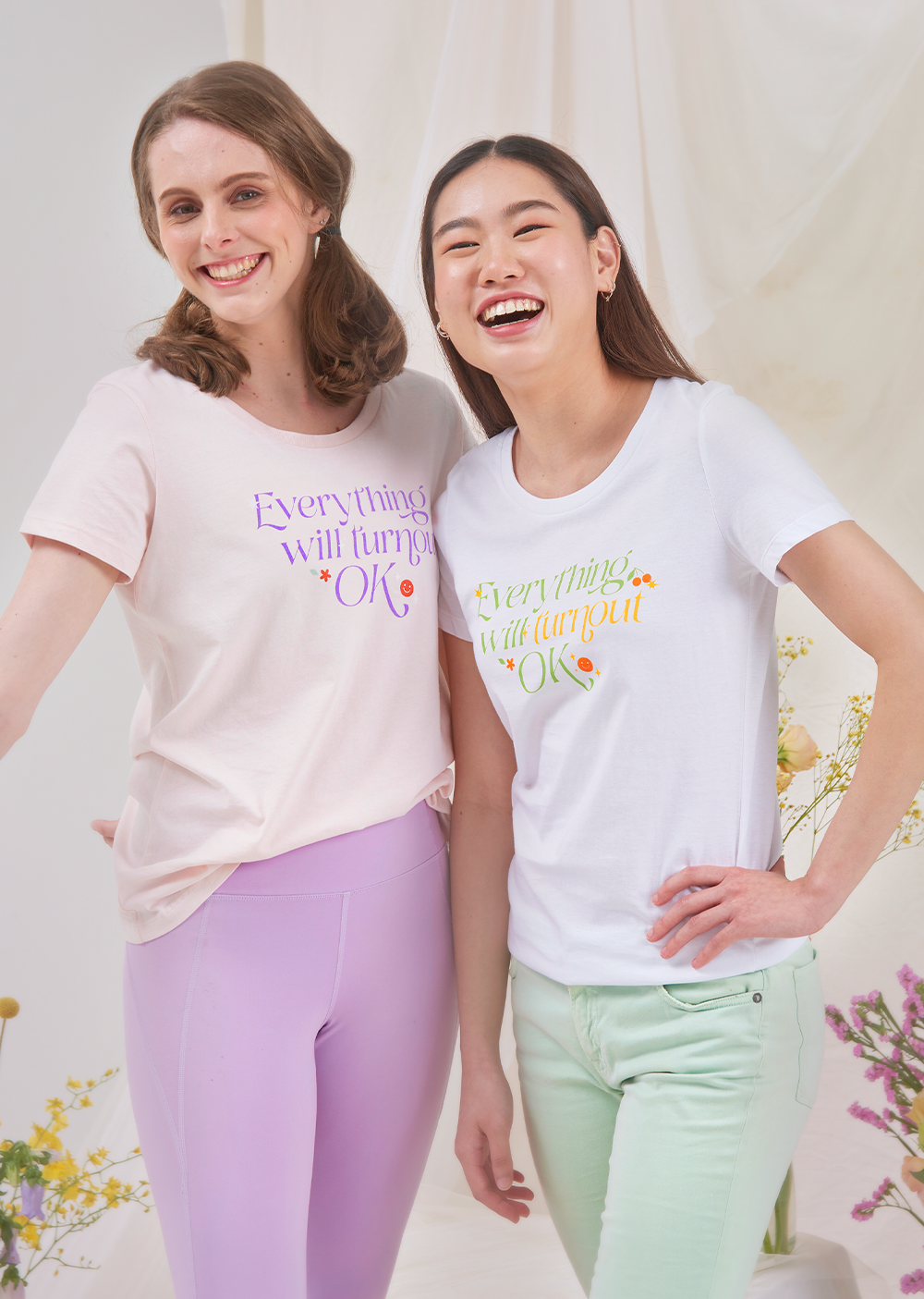 The Everything Will Turnout Ok Tee - Cloud & Victory