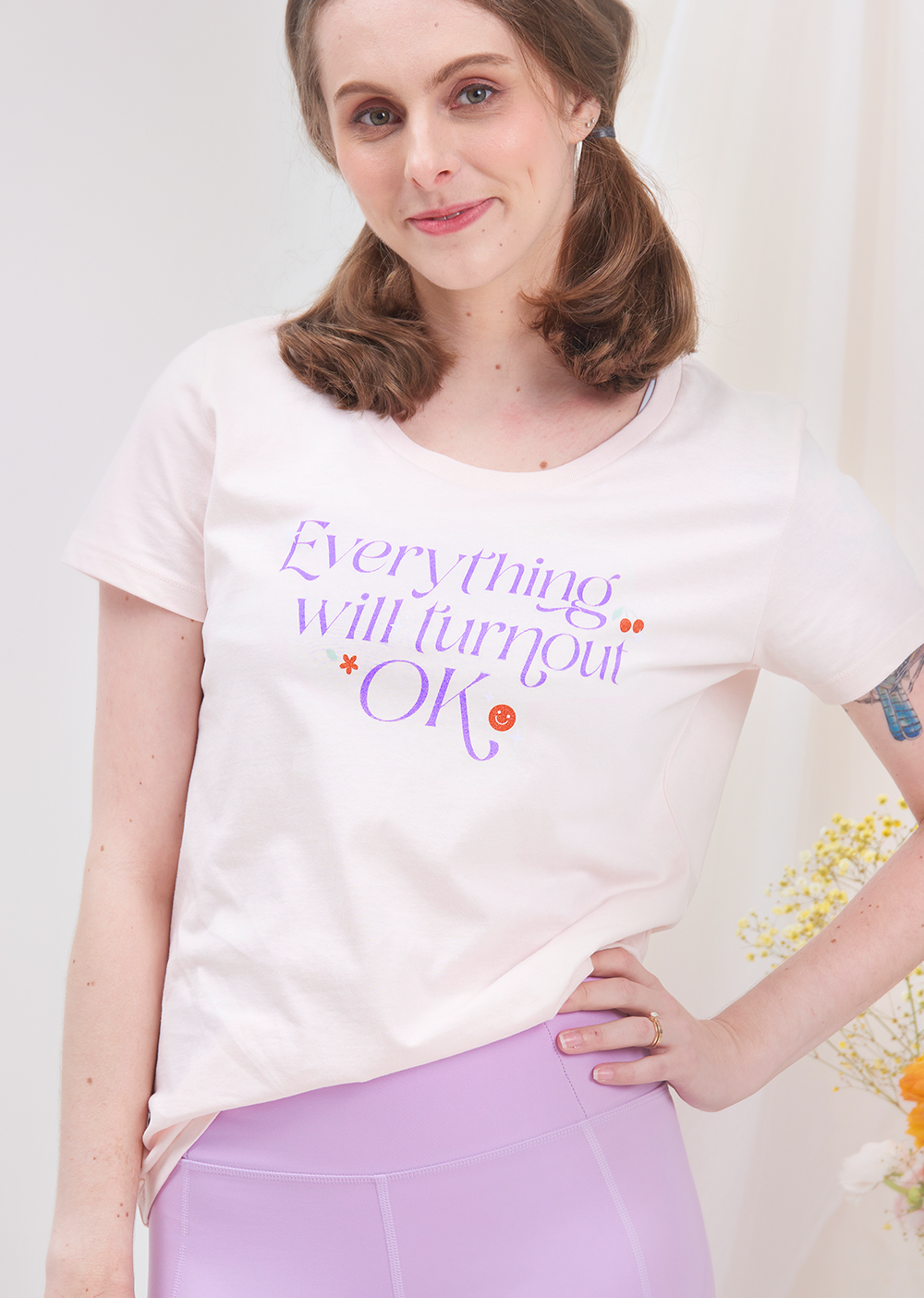 The Everything Will Turnout Ok Tee - Cloud & Victory