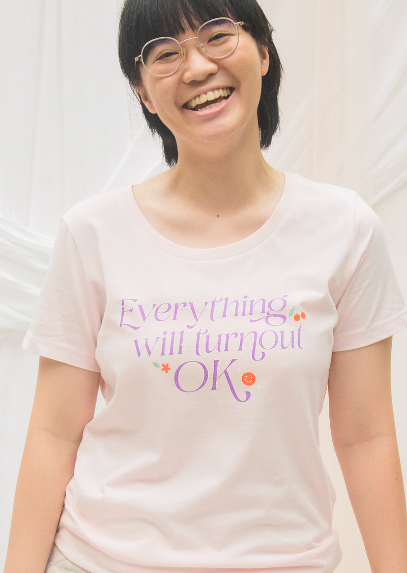 The Everything Will Turnout Ok Tee - Cloud & Victory