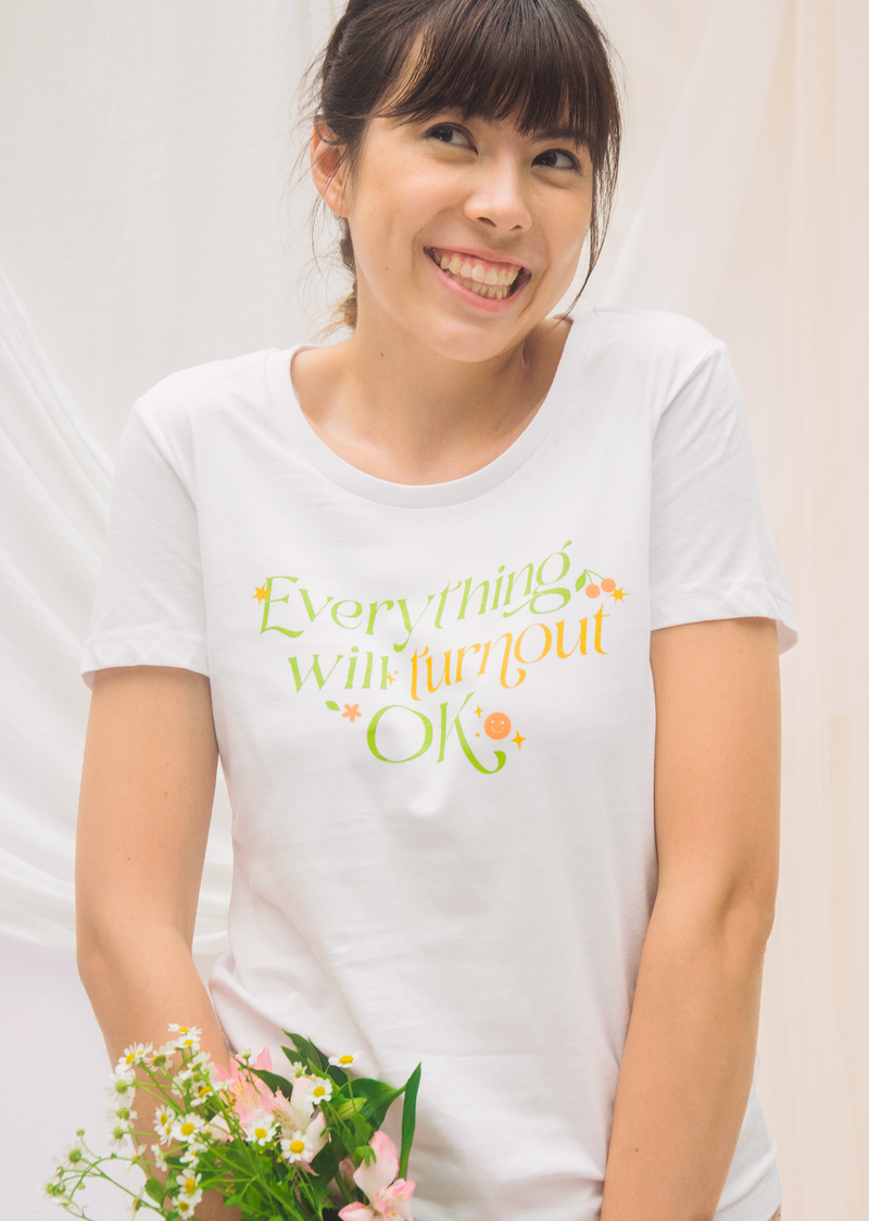 The Everything Will Turnout Ok Tee - Cloud & Victory