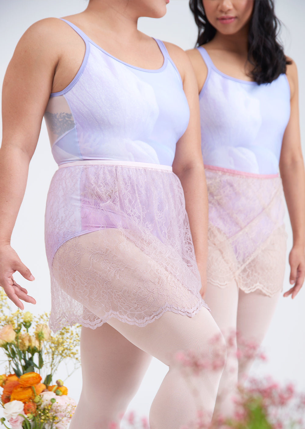The French Lace Wrap Skirt - Cloud & Victory