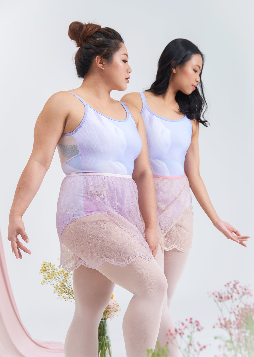 The French Lace Wrap Skirt - Cloud & Victory