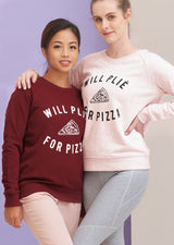 The Plie for Pizza Sweater - Cloud & Victory