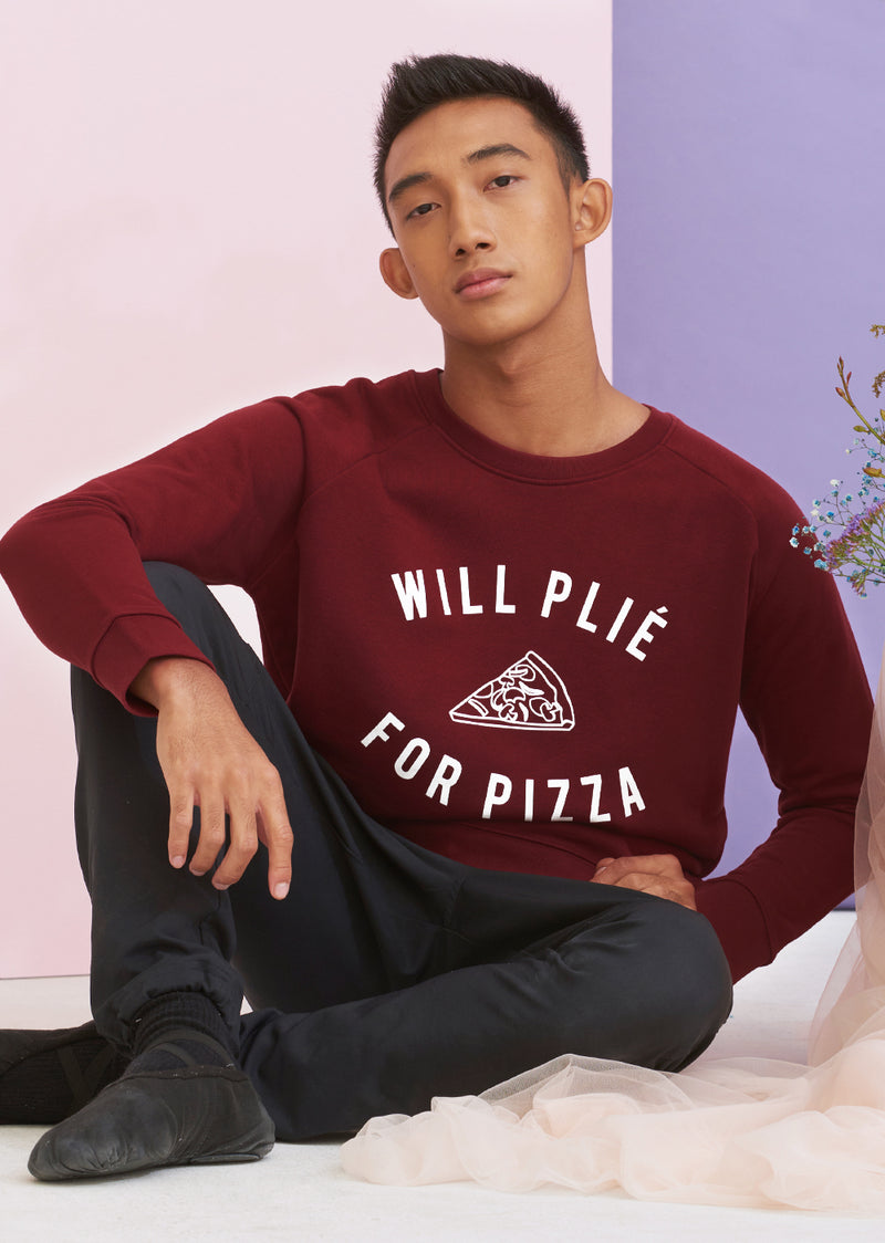 The Plie for Pizza Sweater - Cloud & Victory