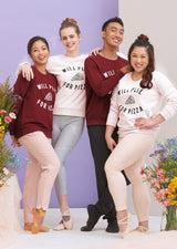 The Plie for Pizza Sweater - Cloud & Victory