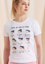 The Ballet Bun Tee - Ethical dancewear and ballet clothing by Cloud and Victory