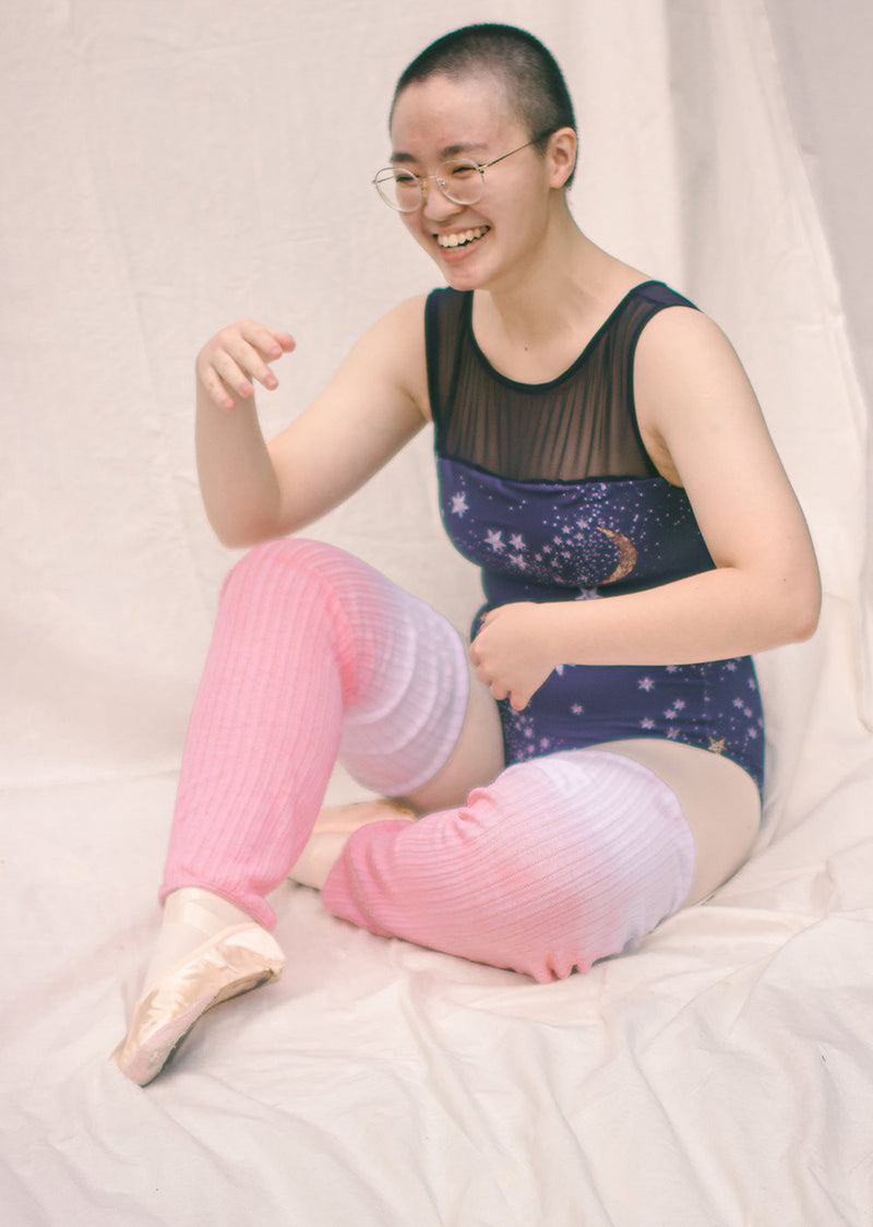 Ombré Ballet Legwarmers - Soft Peach - Cloud & Victory