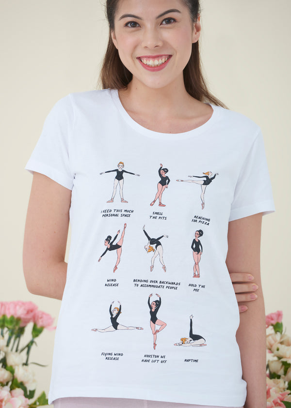 The Ballet Poses Tee - Cloud & Victory