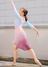 The Ombré  Rehearsal Skirt - Dusk Rose - Ethical dancewear and ballet clothing by Cloud and Victory