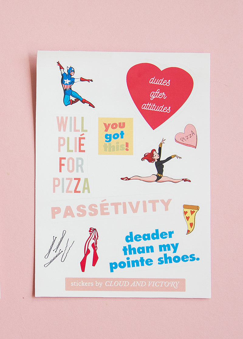 Ballet Sticker Pack! - Ethical dancewear and ballet clothing by Cloud and Victory