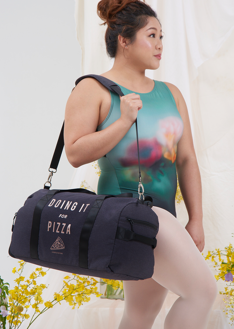 The Doing It For Pizza Dance Bag - Rose Gold - Cloud & Victory