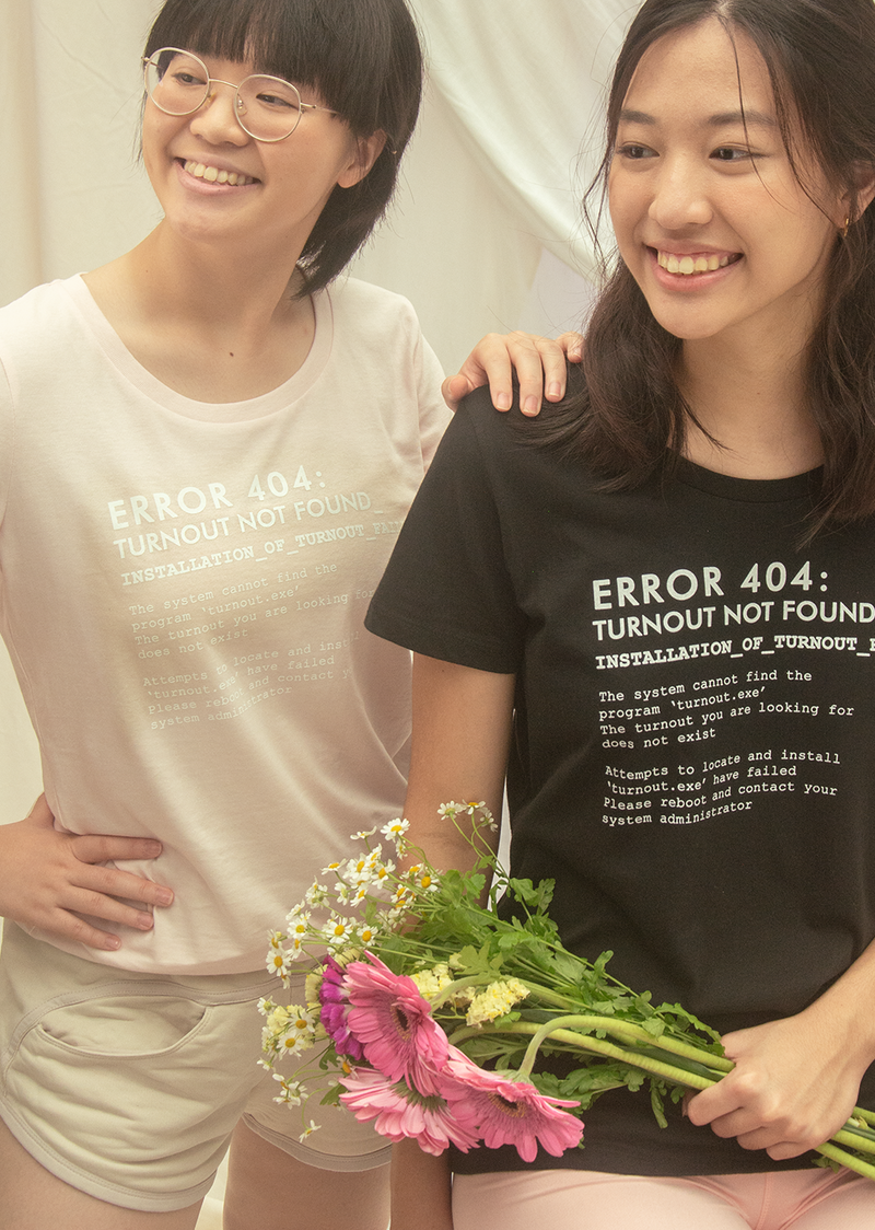 The Turnout Error 404 Tee - Cloud & Victory