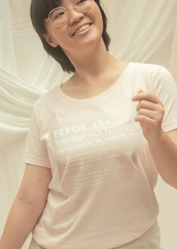 The Turnout Error 404 Tee - Cloud & Victory