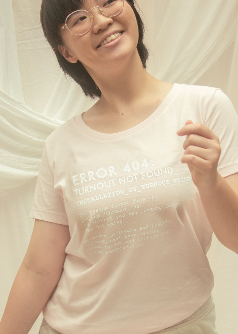 The Turnout Error 404 Tee - Cloud & Victory