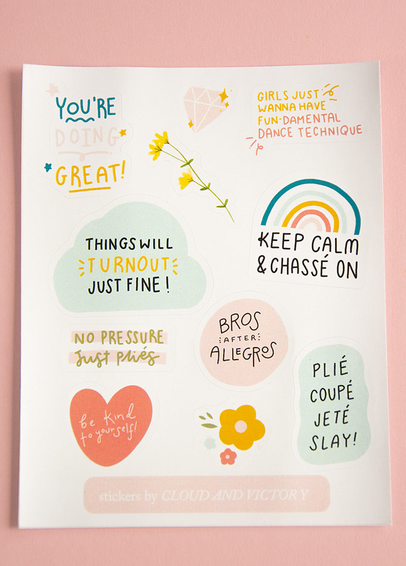 Feel Good Stickers! - Ethical dancewear and ballet clothing by Cloud and Victory