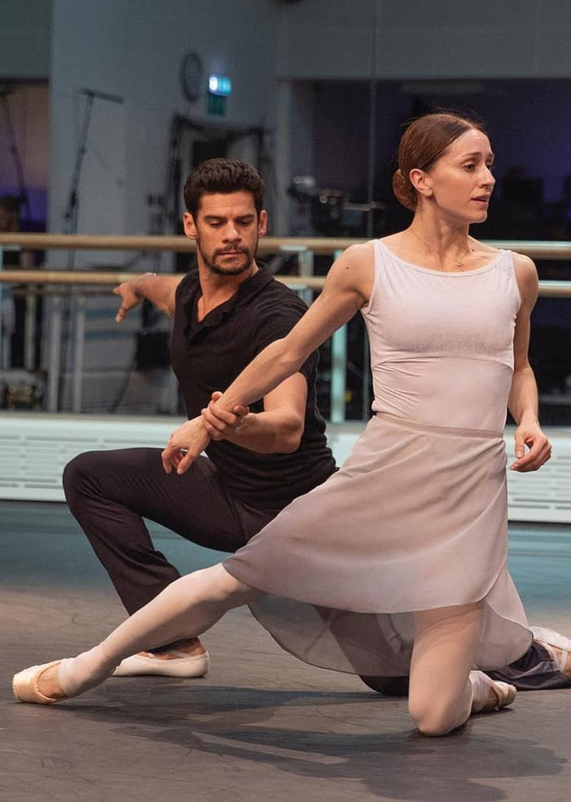 The Ombré Rehearsal Skirt - Swan - Ethical dancewear and ballet clothing by Cloud and Victory