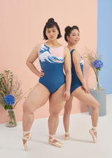 The Great Wave Leotard - Ethical dancewear and ballet clothing by Cloud and Victory